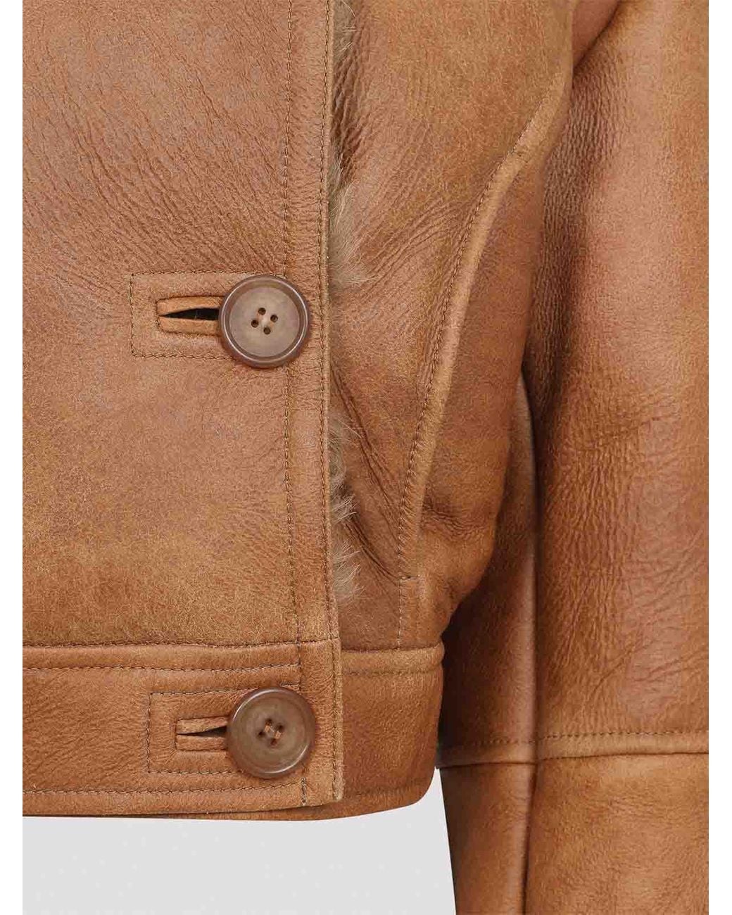 Chloé Brown Leather Jacket