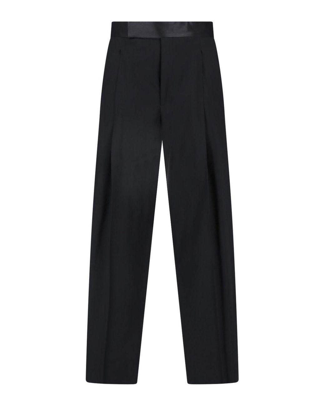 Giorgio Armani Blue Tailored Virgin Wool Trousers for men