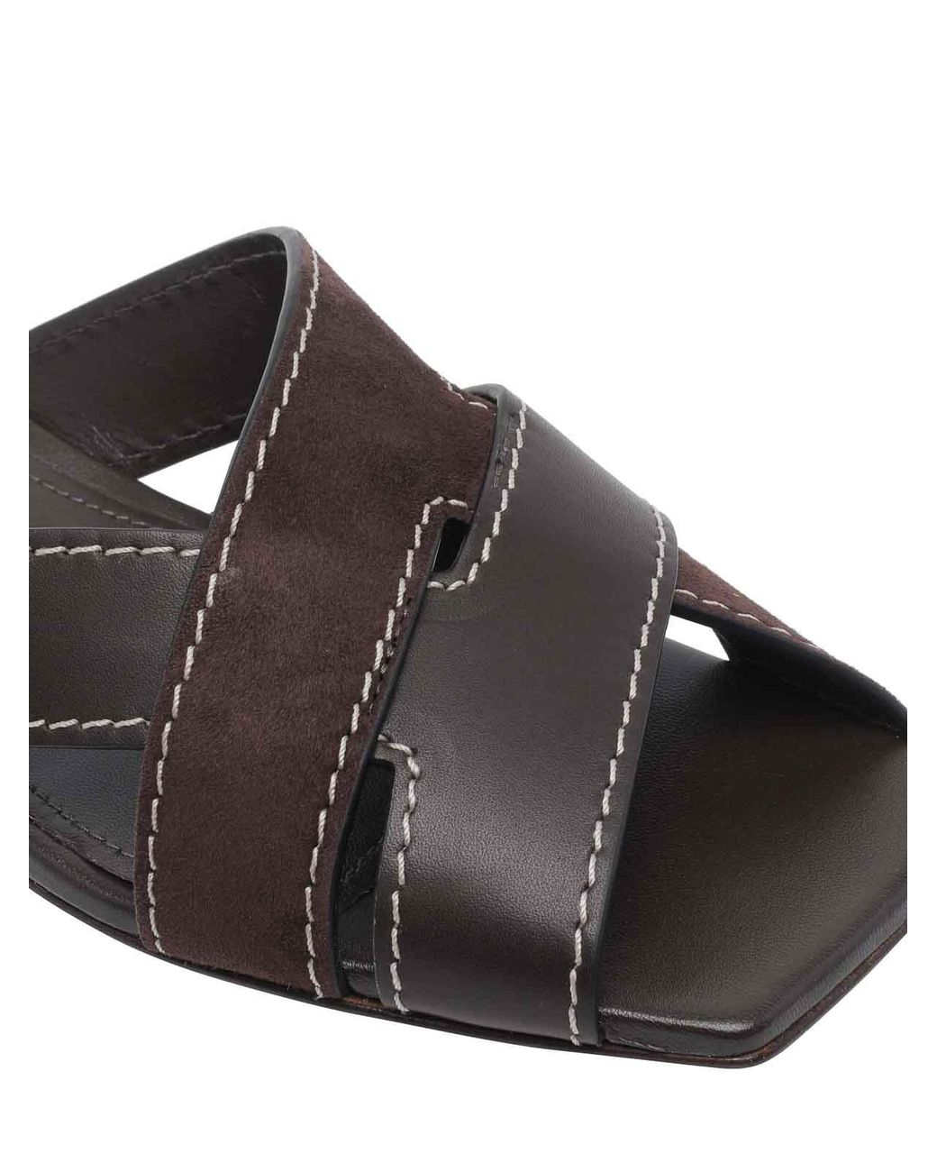 Tod's Black Flat Sandals