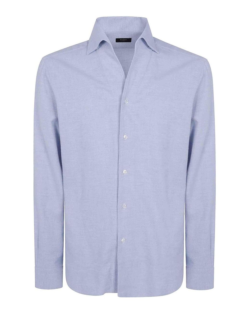 Barba Napoli Blue Classic Shirt for men