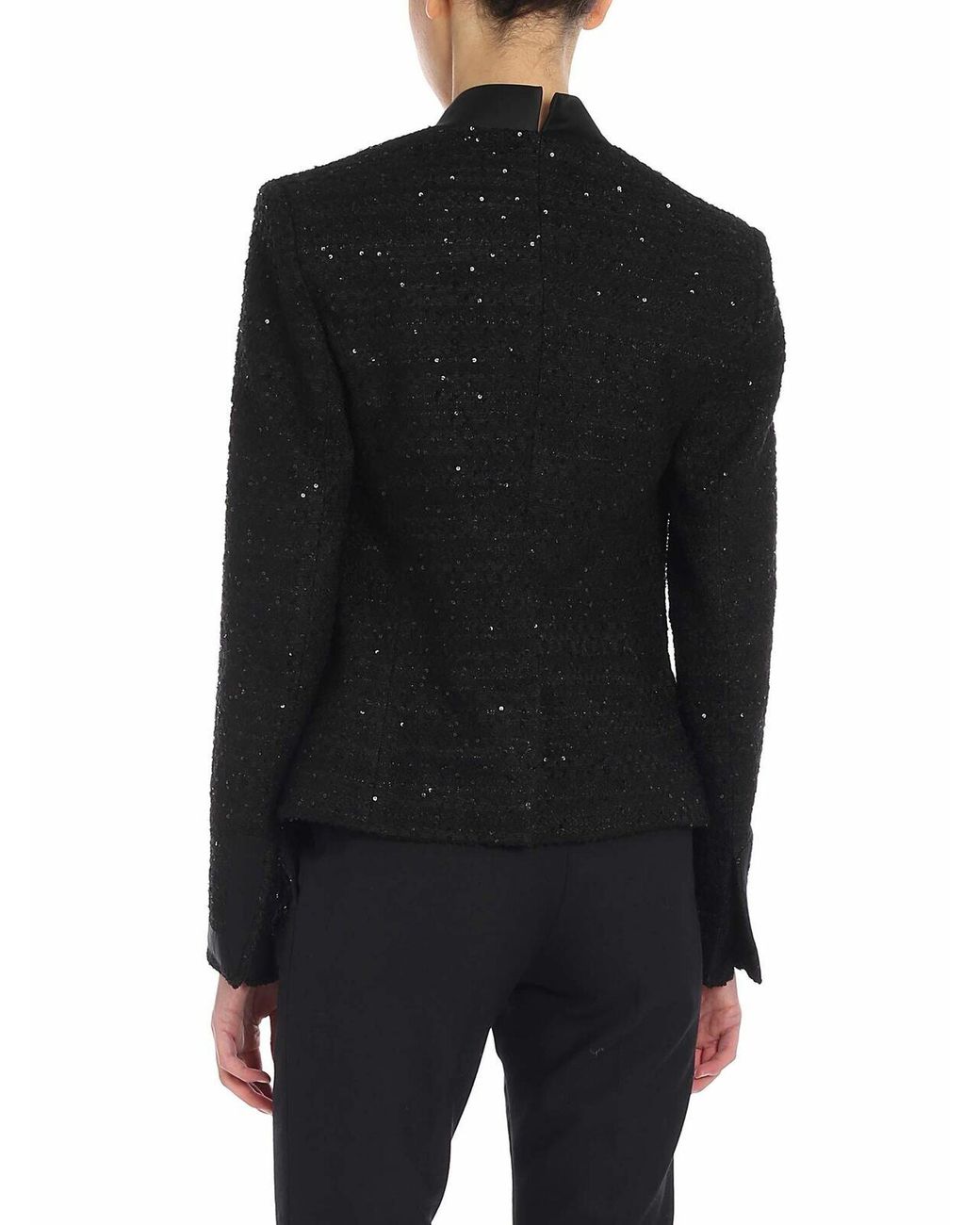 Karl Lagerfeld Black Jacket With Sequins