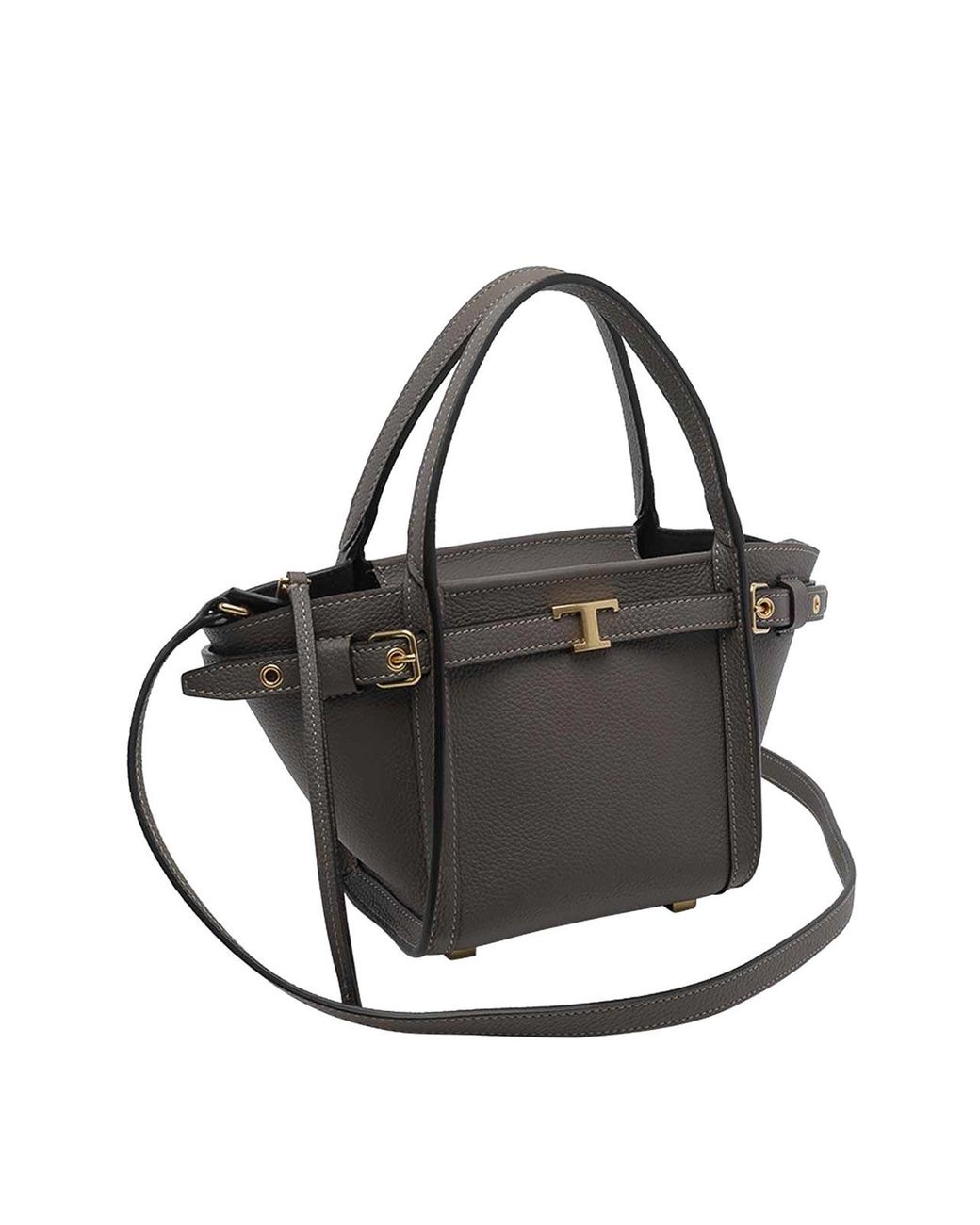 Tod's Gray Mini Tim Shopping Bag