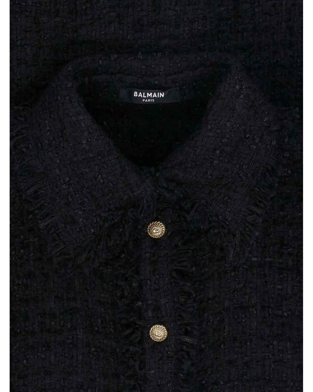 Balmain Blue Tweed Shirt