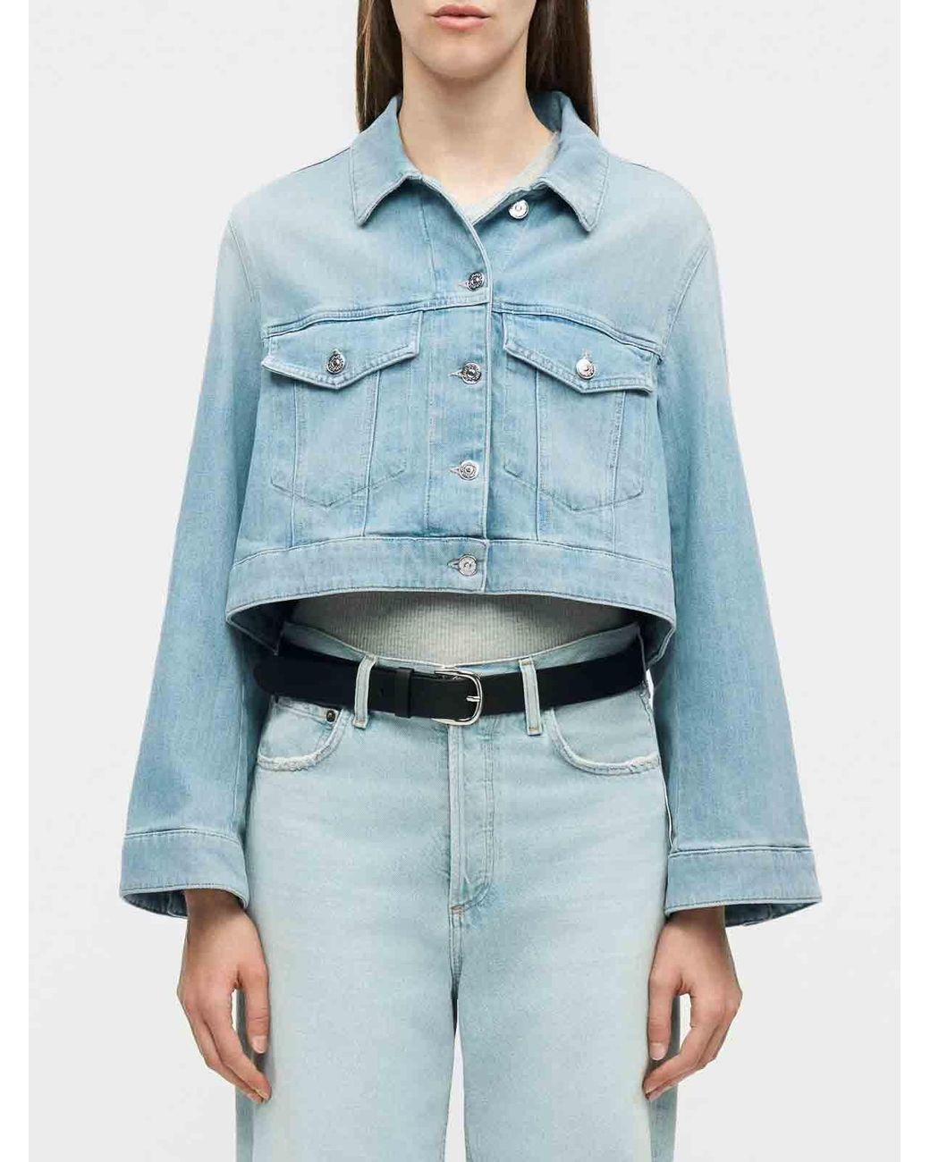Dondup Blue Short Jeans Jacket
