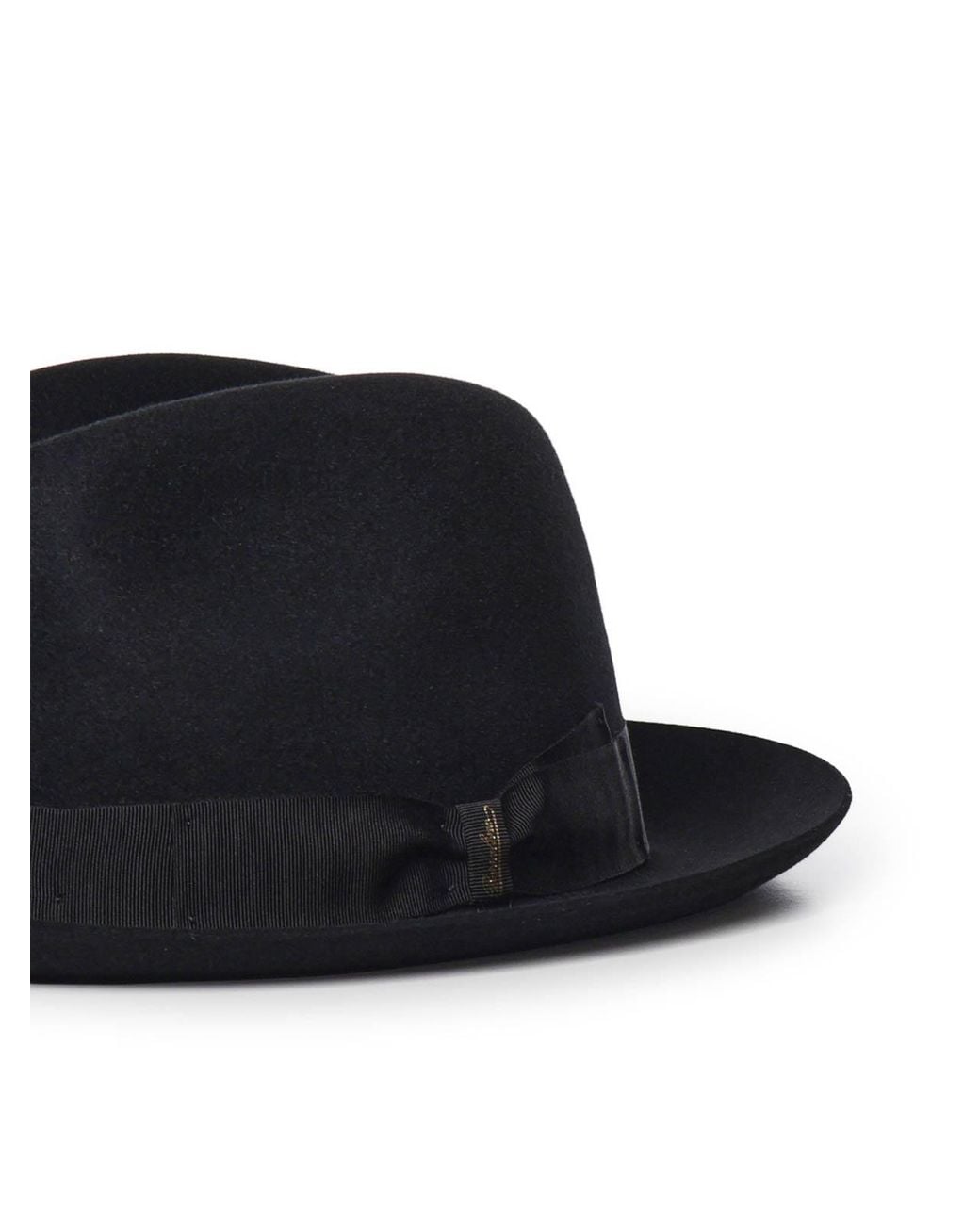 Borsalino Black Damiano Felt Hat for men
