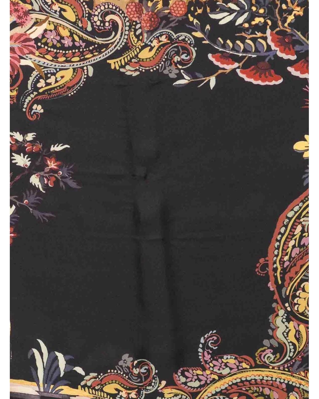 Etro Metallic Printed Silk Foulard