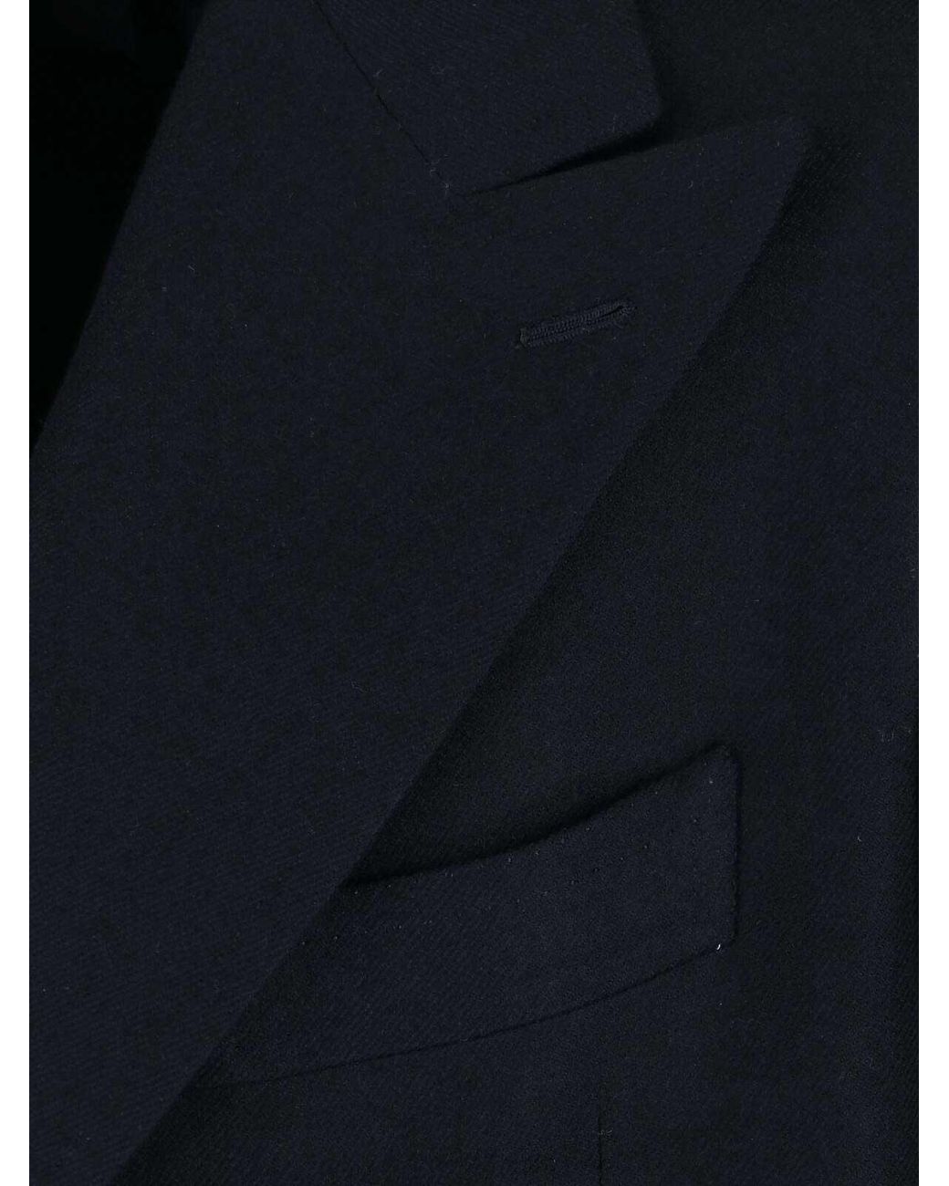 Cesare Attolini Blue Double-Breasted Coat for men