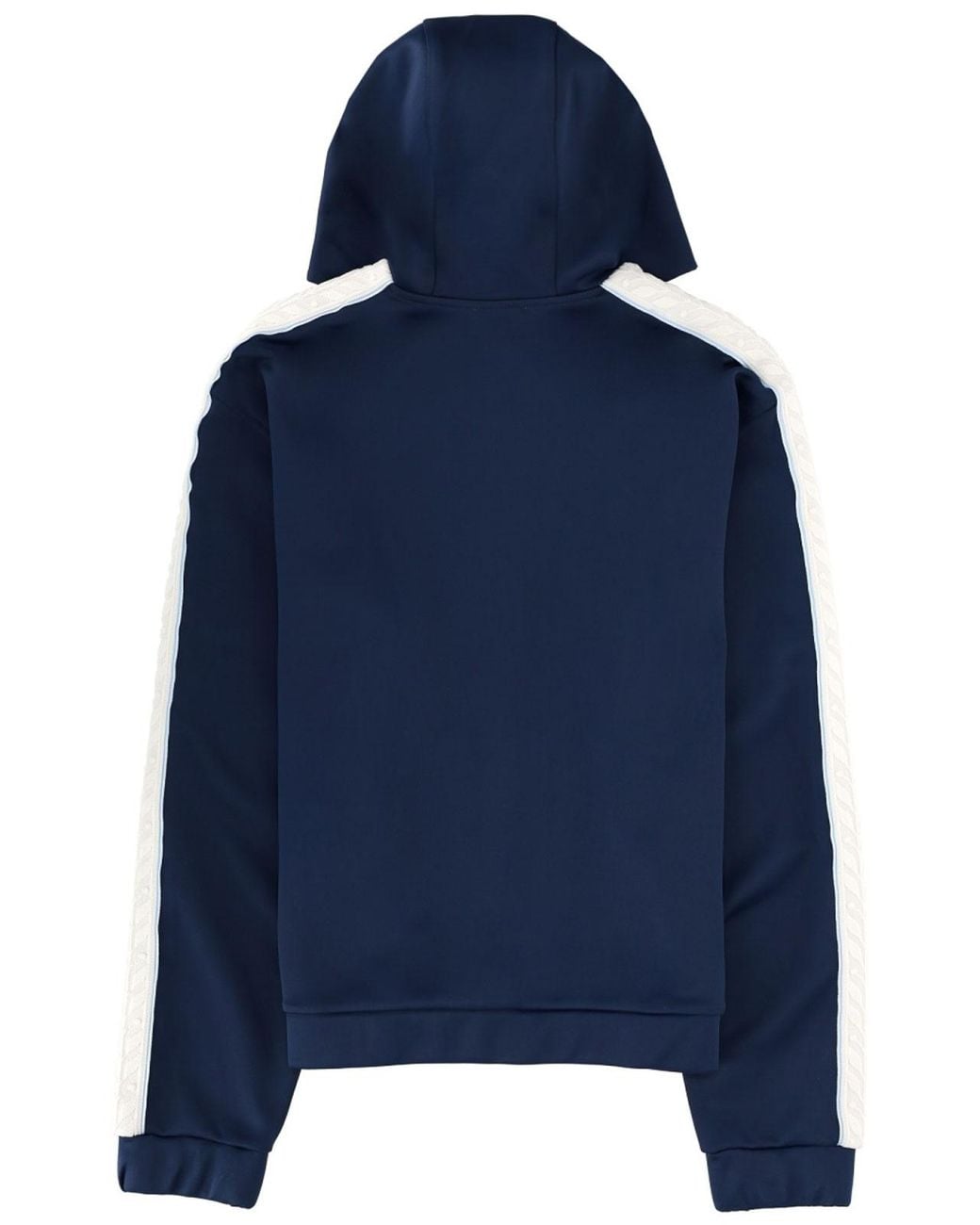 Casablanca Blue Logo Tape Zip Hoodie for men