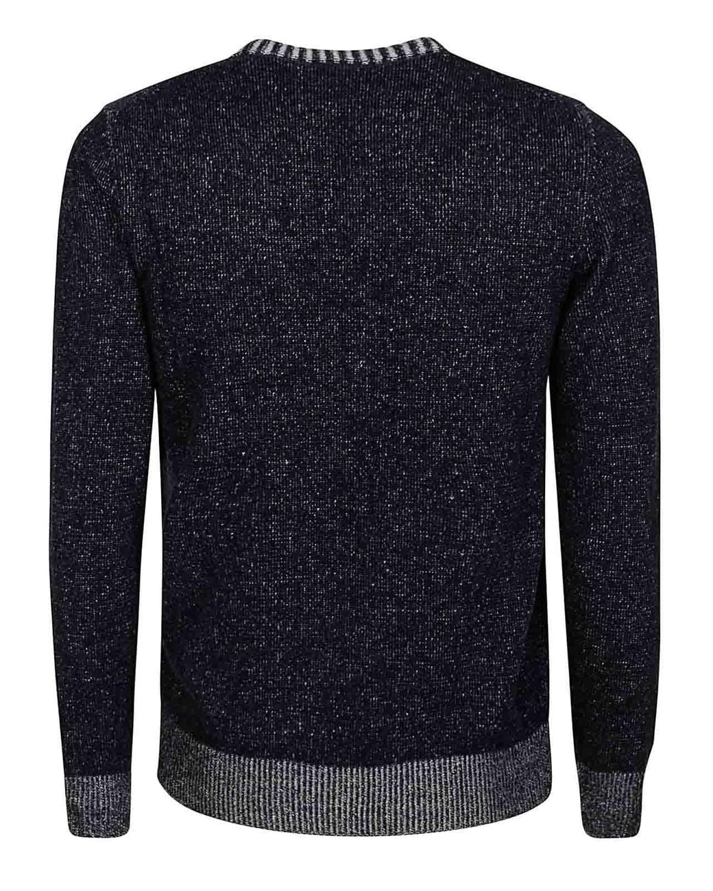 Malo Blue Crew Neck Pullover for men