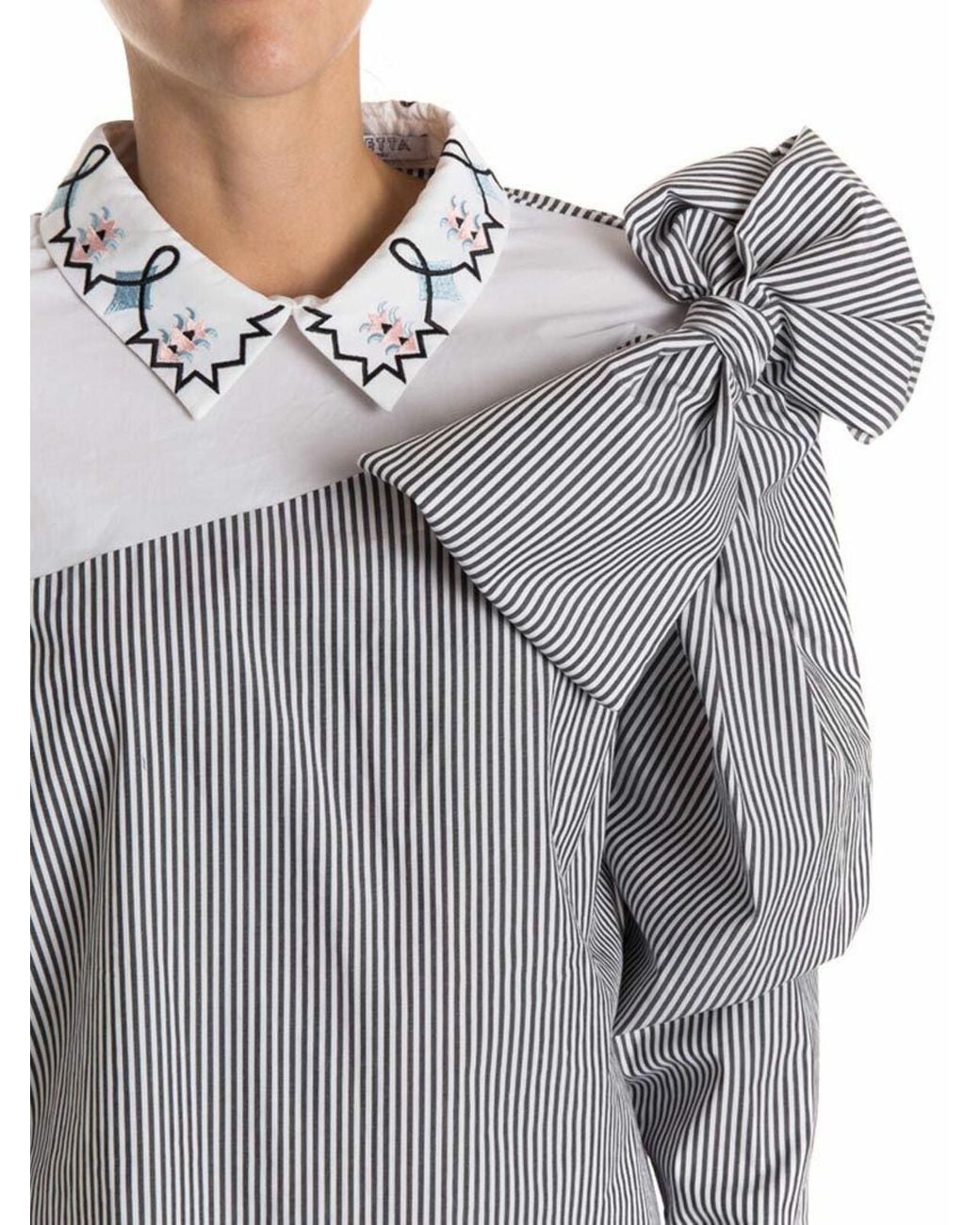 Vivetta Gray Cotton Blouse