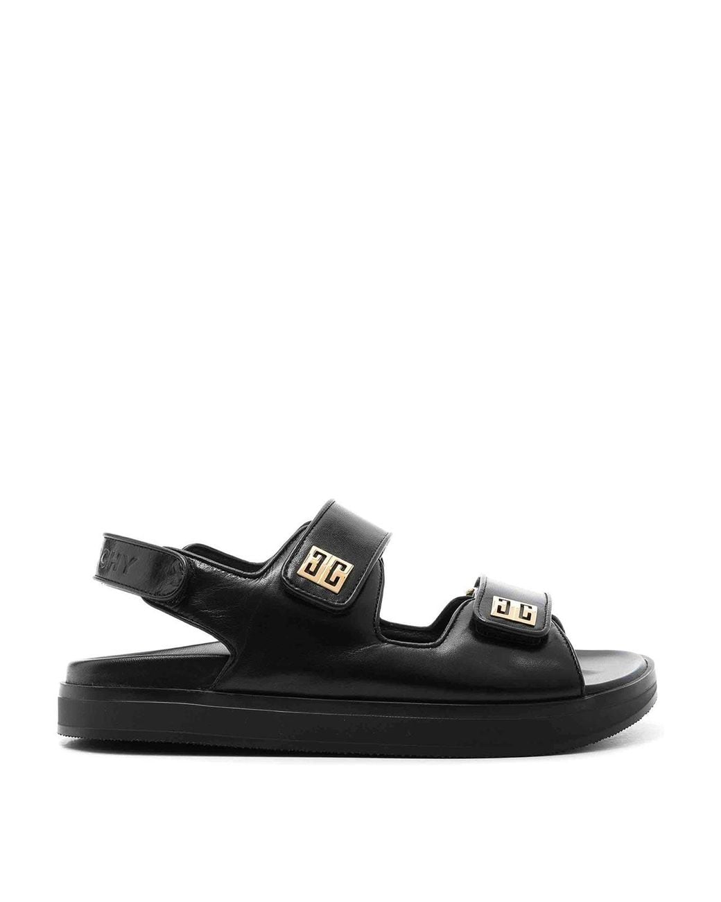 Givenchy Black Sandals With 4G Motif