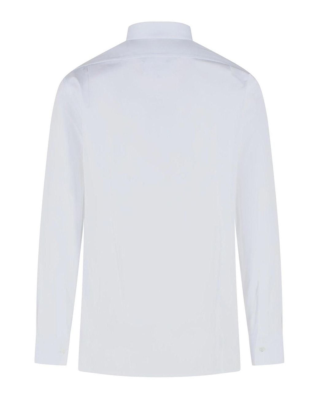 Maison Margiela White Snapped Cotton Shirt for men