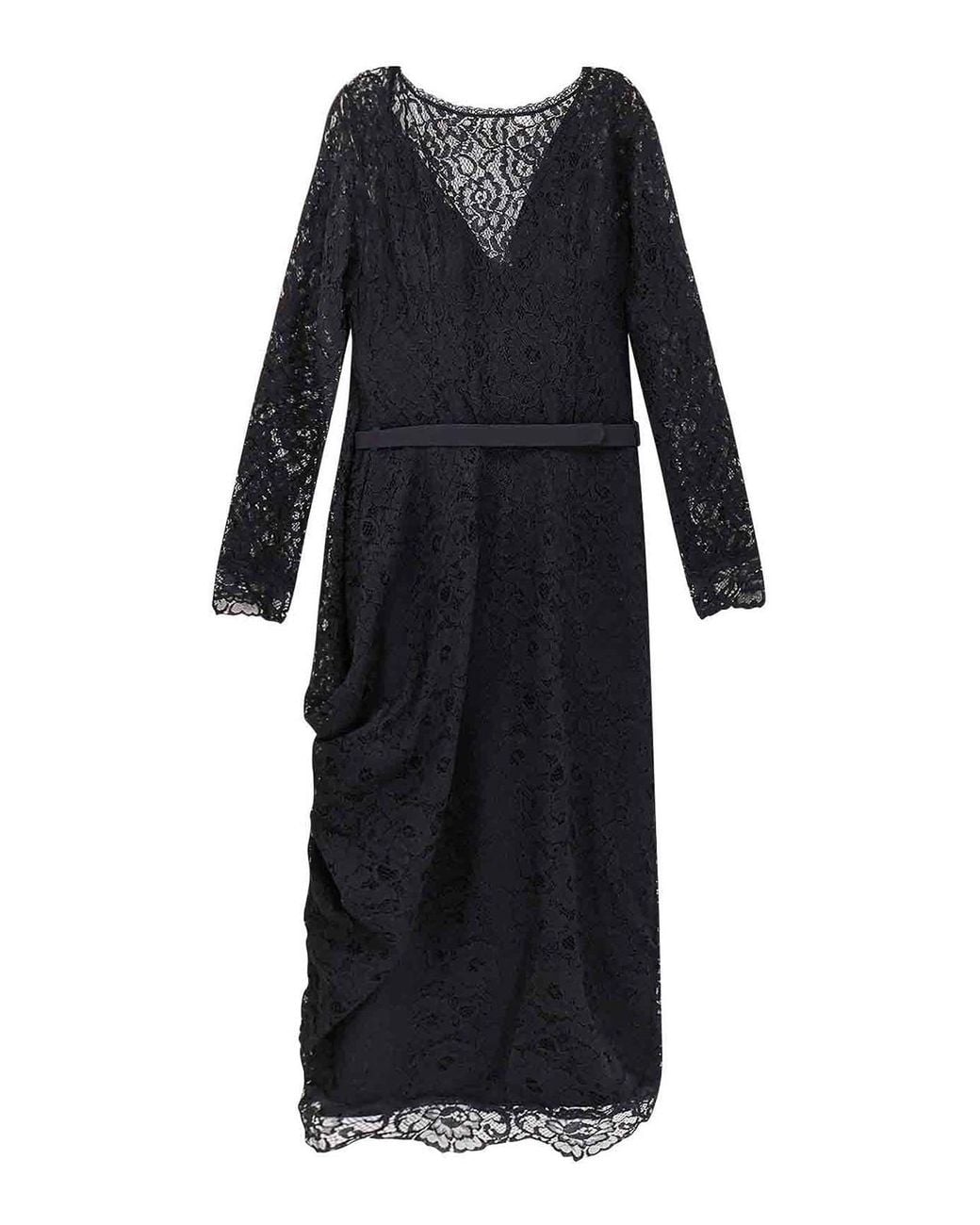 La Petite Robe Di Chiara Boni Black Ginogi Lace Midi Dress