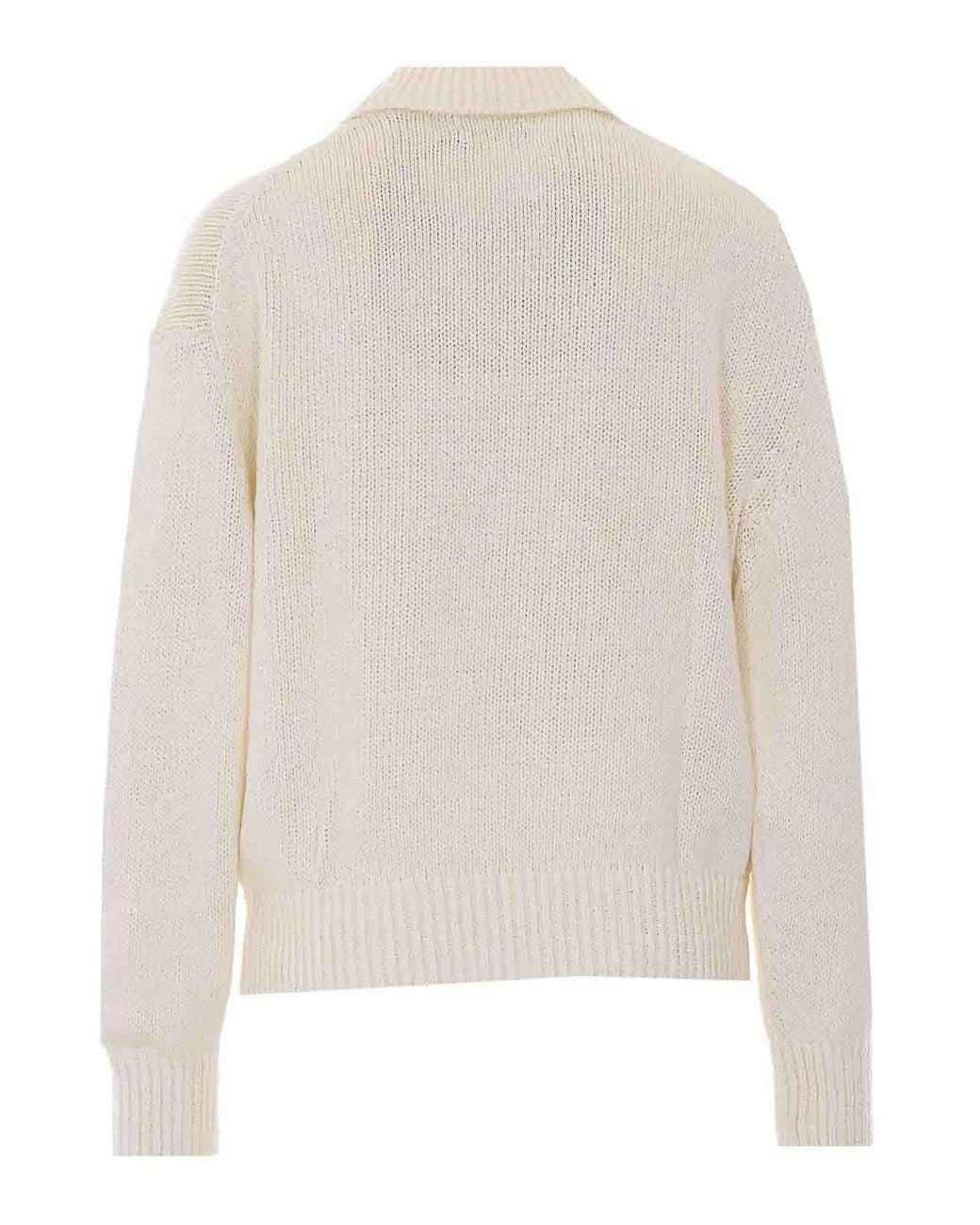 Polo Ralph Lauren White Polo Sweater