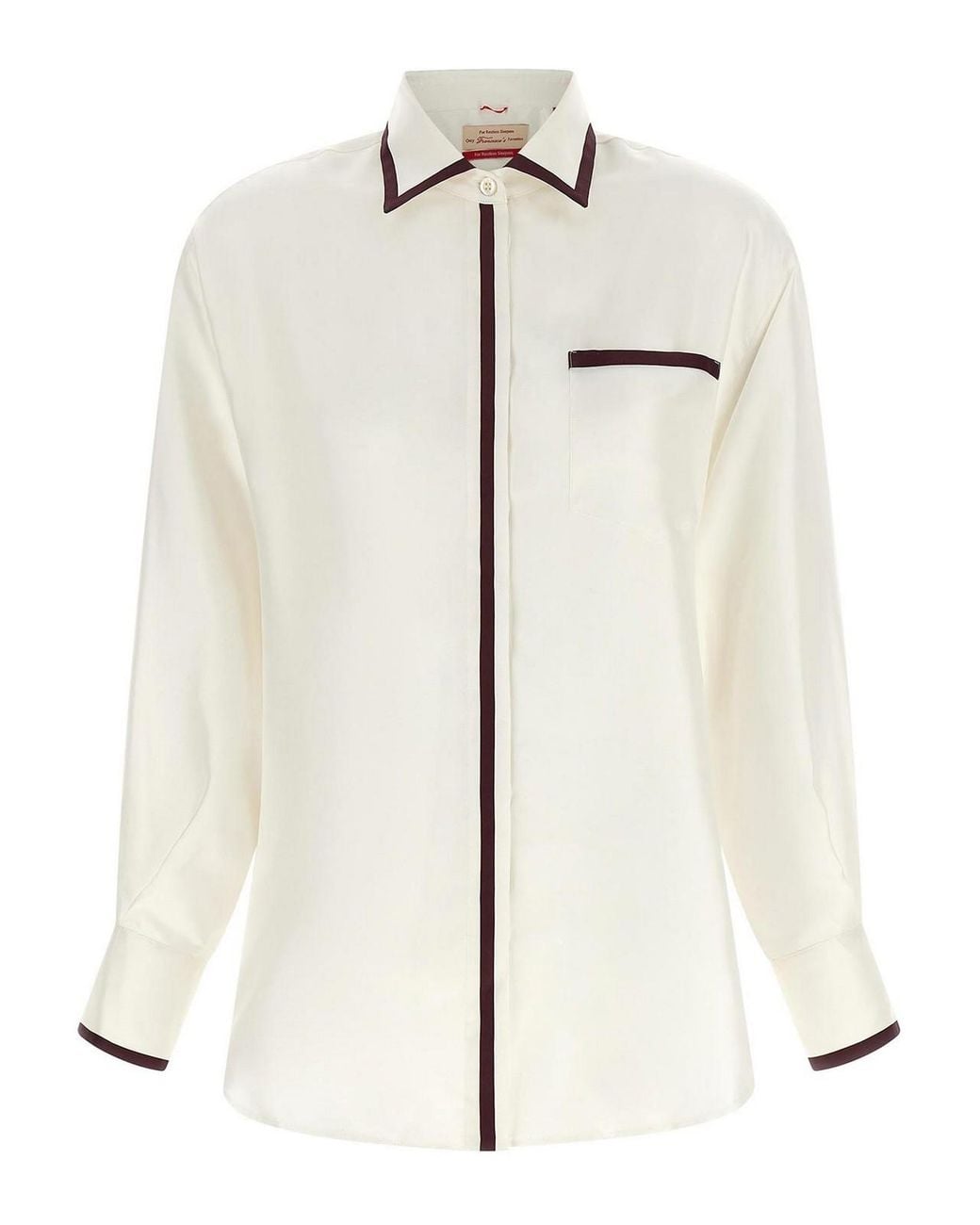 F.R.S For Restless Sleepers White Shirt With Contrast Profiles