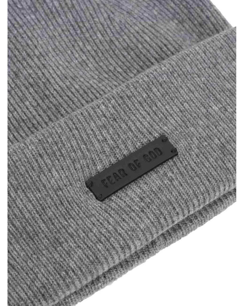 Fear Of God Gray Cashmere Beanie for men