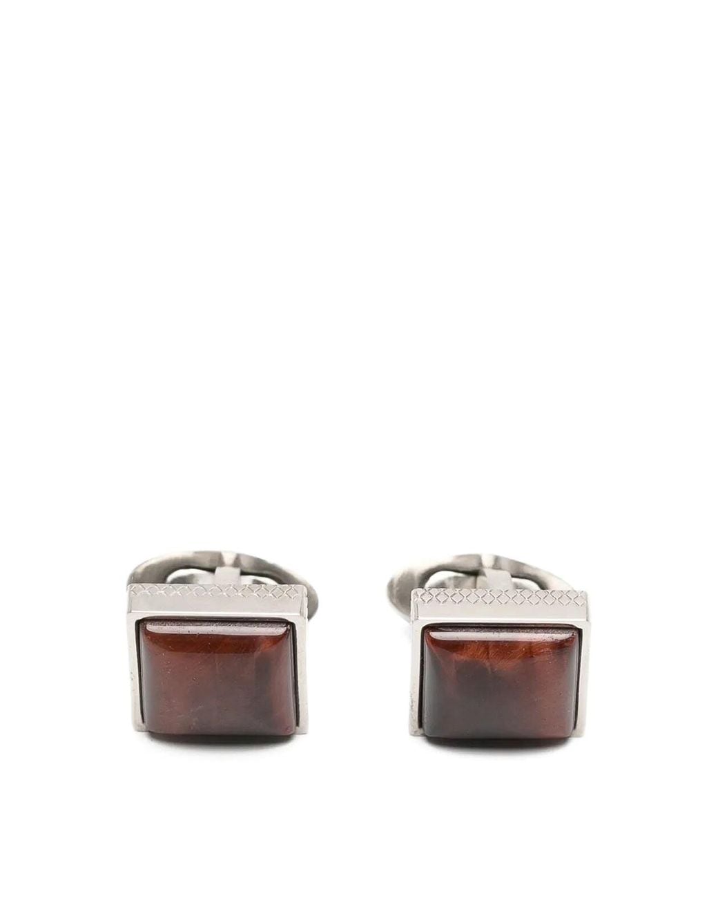 Tateossian White Titanium Classic Cufflinks for men