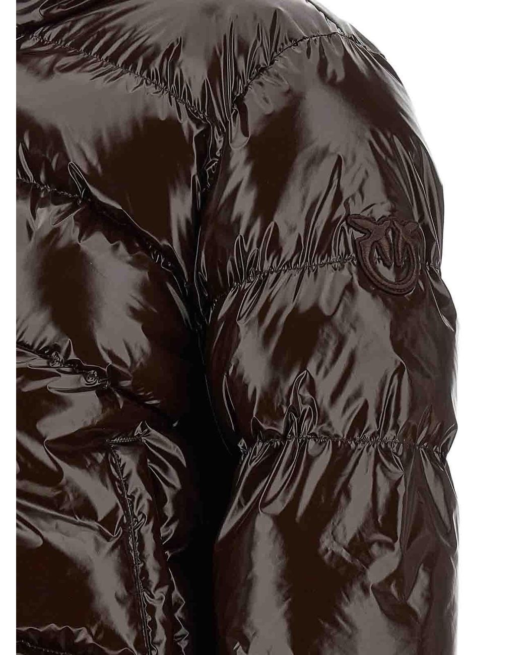 Pinko Brown 'Love Birds' Down Jacket