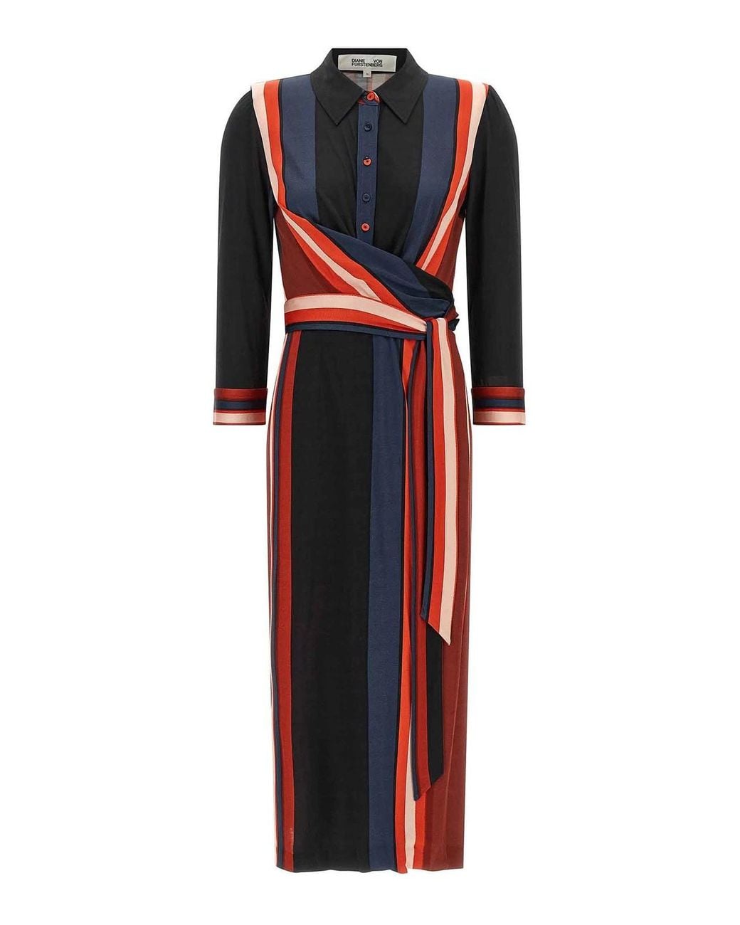 Diane von Furstenberg Red Sana Jersey Dress