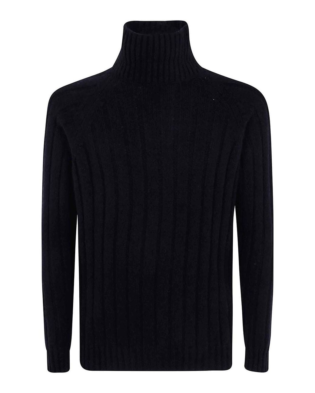 Nuur Blue Long Sleeves Turtle Neck Sweater for men