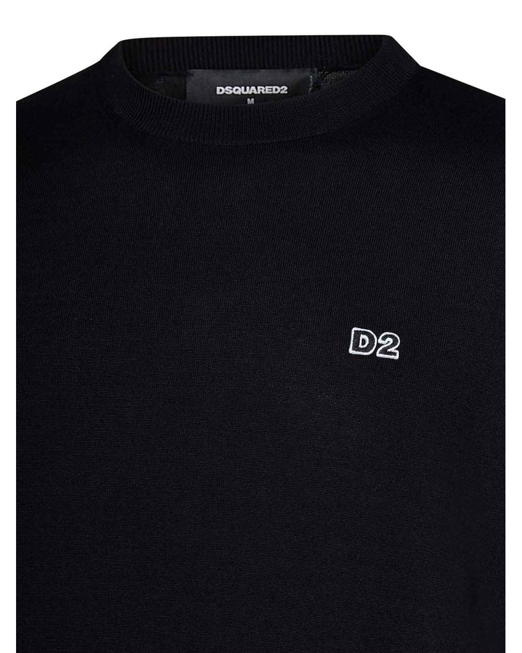 Pull Col Rond DSquared² pour homme en coloris Black