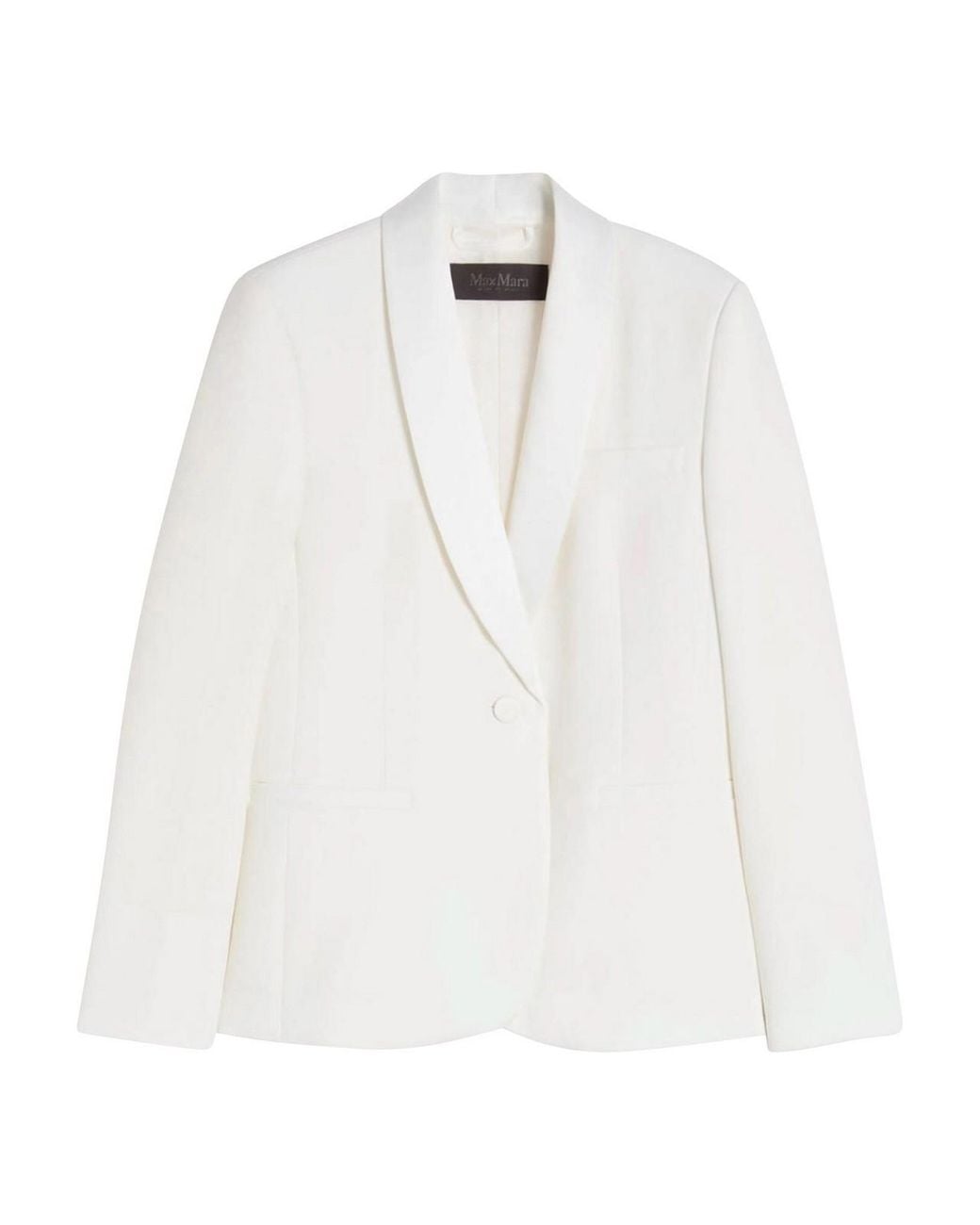 Max Mara White Pianoforte Giacca Scatola