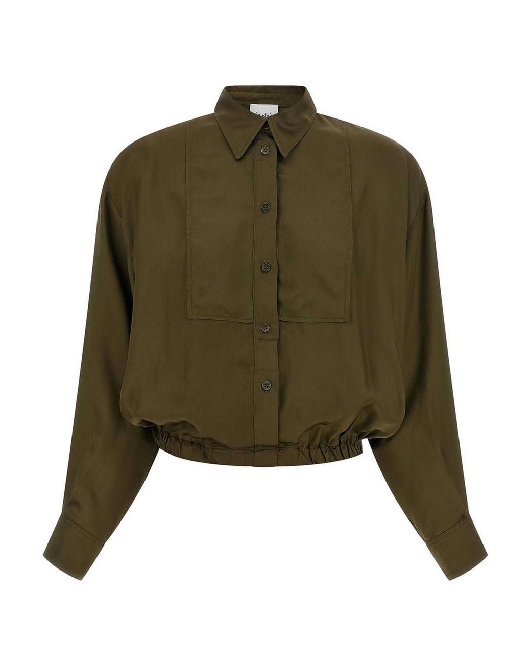Nude Green Plastron Shirt