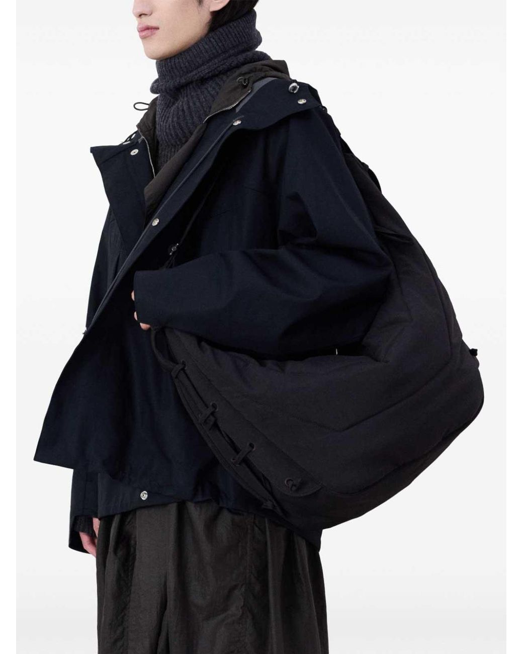 Lemaire Black Large Soft Game Bag