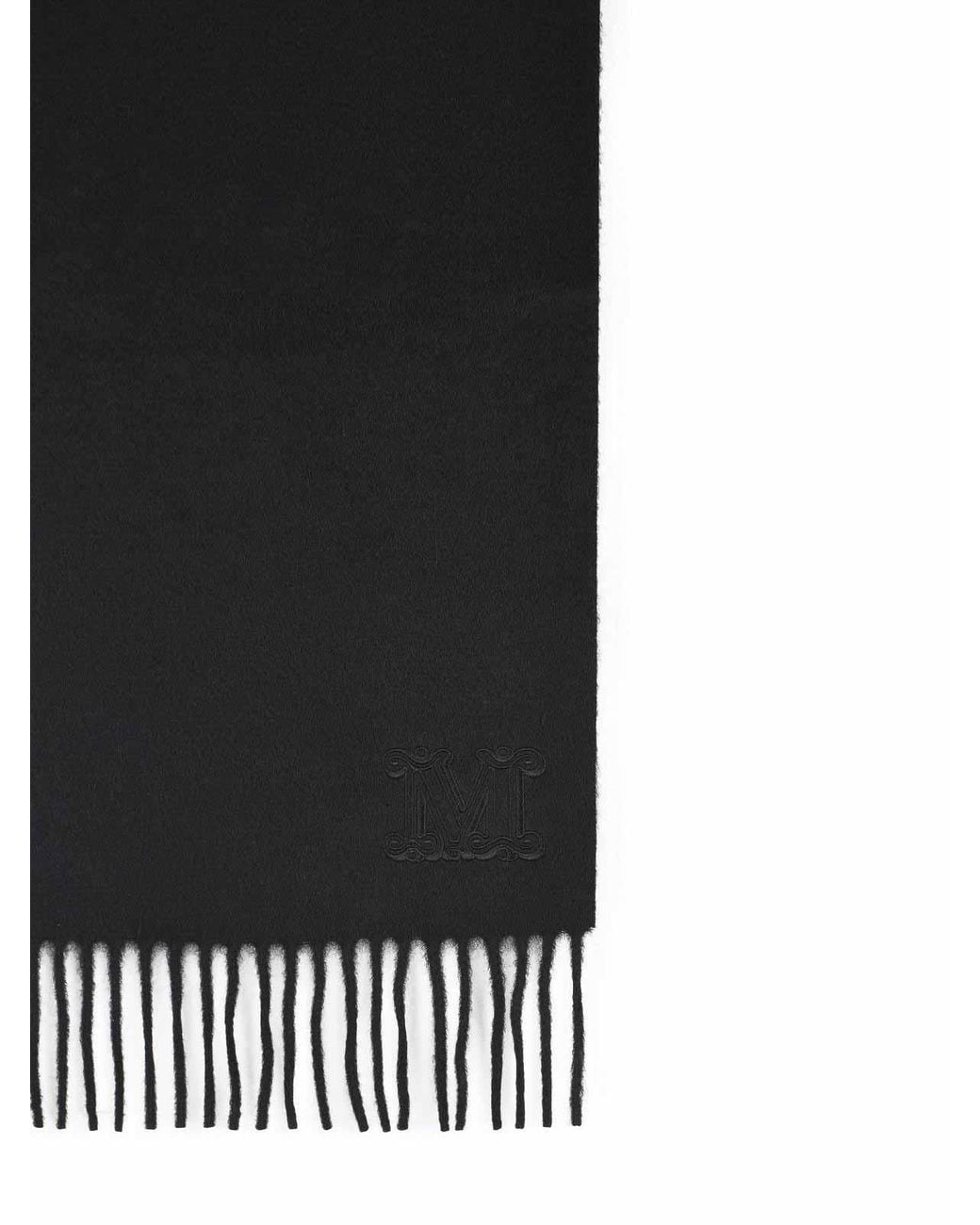 Max Mara Black Wsdalia Cashmere Stole