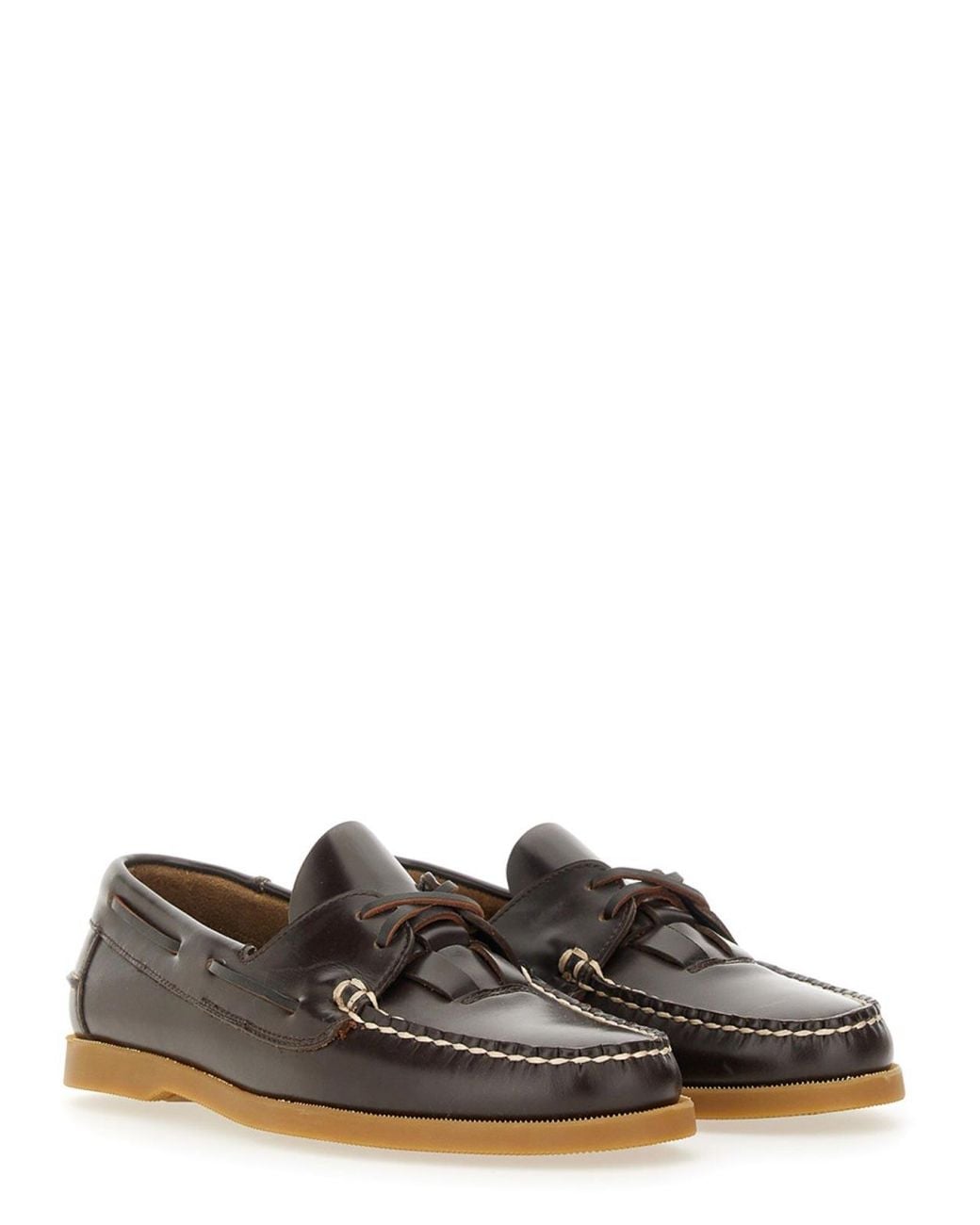Hereu Brown Boat Moccasin