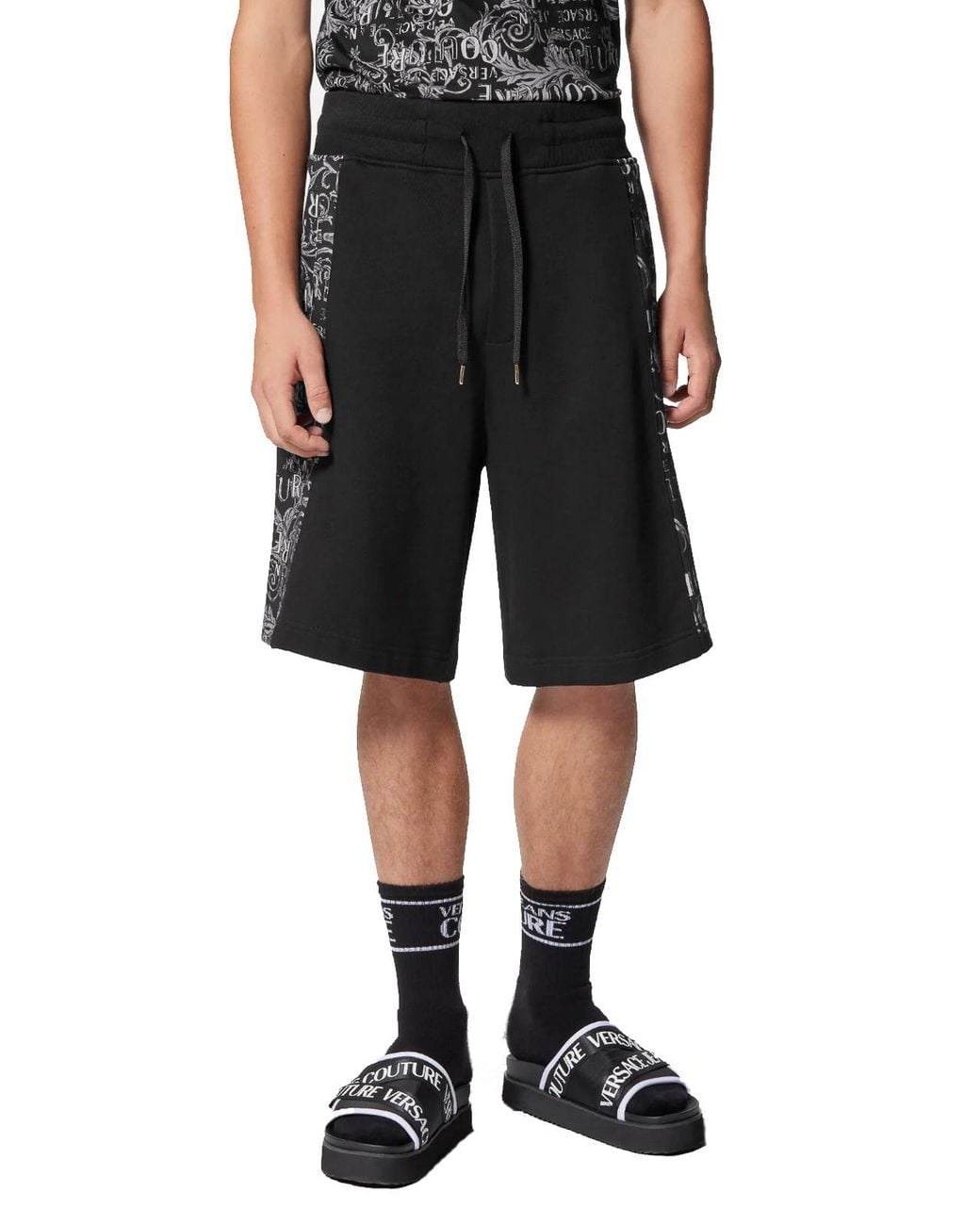 Versace Jeans Couture Black Bermuda for men