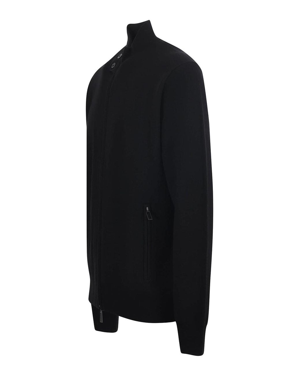 Paolo Pecora Blue Wool And Cotton Blend Cardigan for men