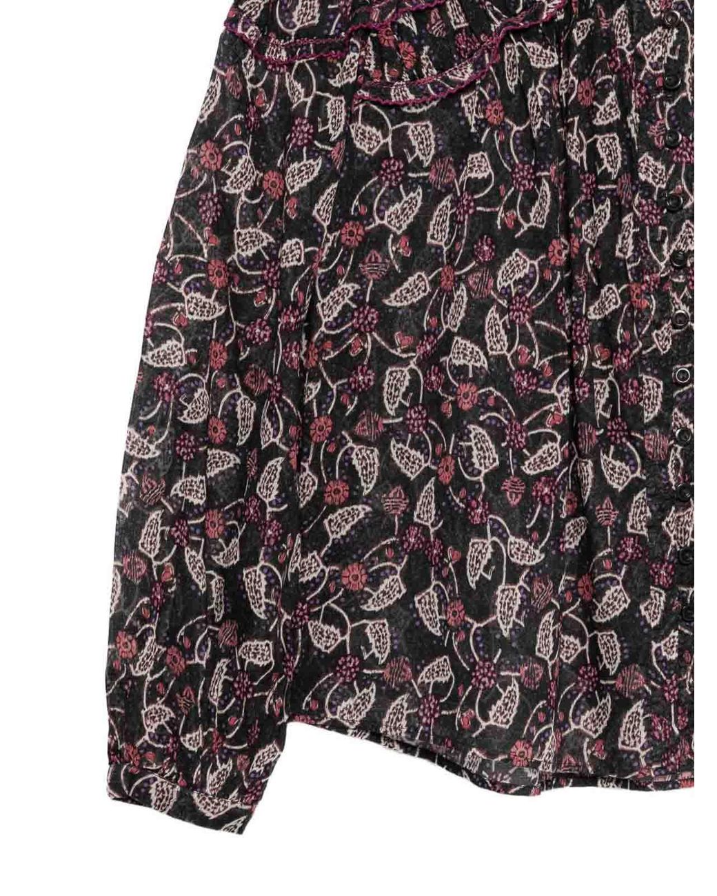 Isabel Marant Gray Long Sleeve Fresh Cotton Shirt With