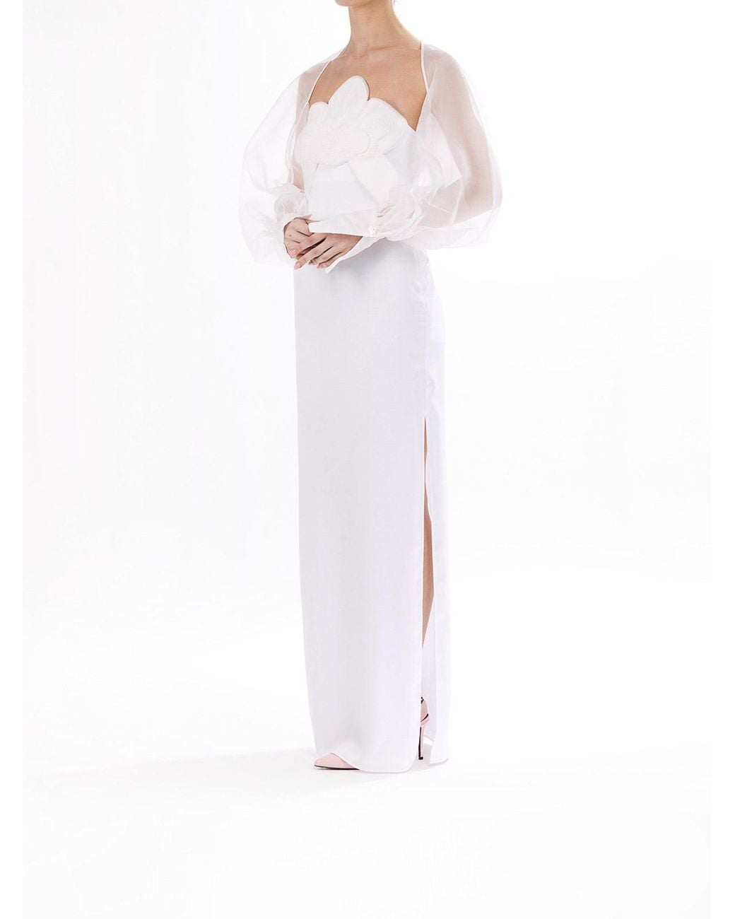 Genny White Organza Booths