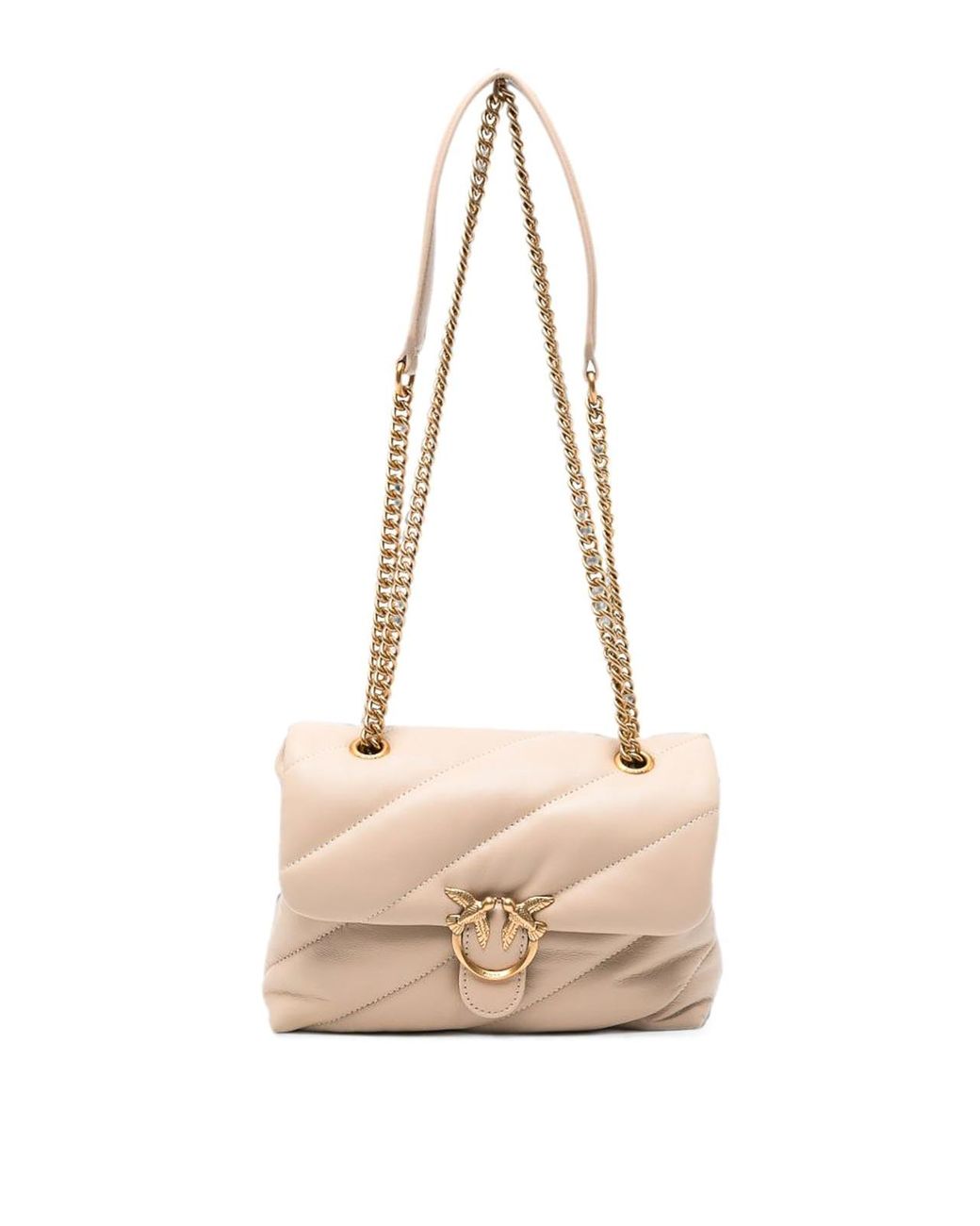 Pinko Natural Light Love Puff Mini Quilted Bag