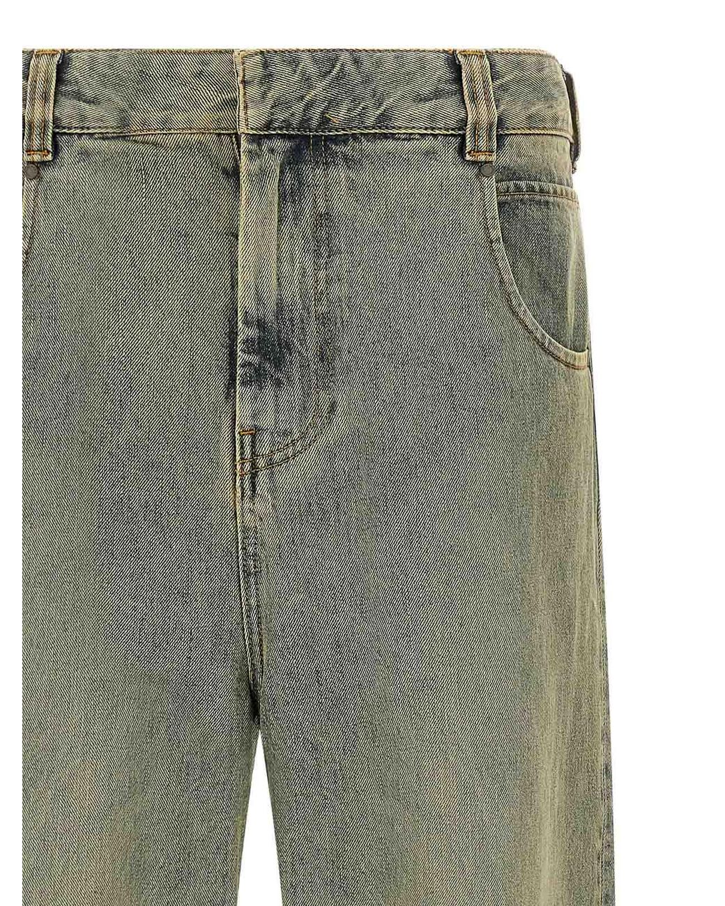Entire studios Green Gem Surface Wave Jeans