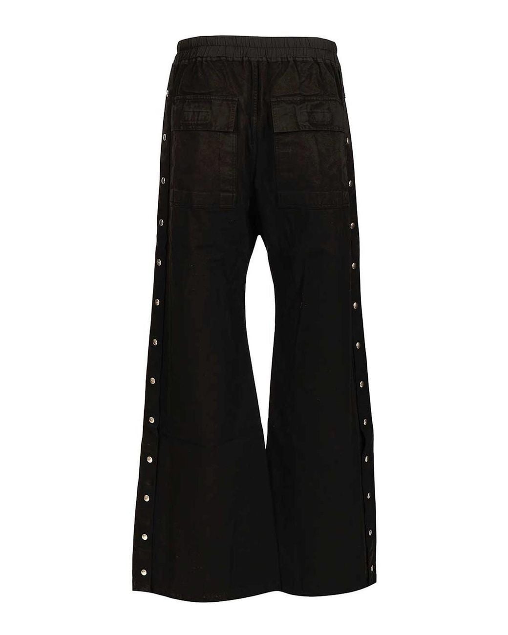 Rick Owens Black Wide Pusher Pants for men