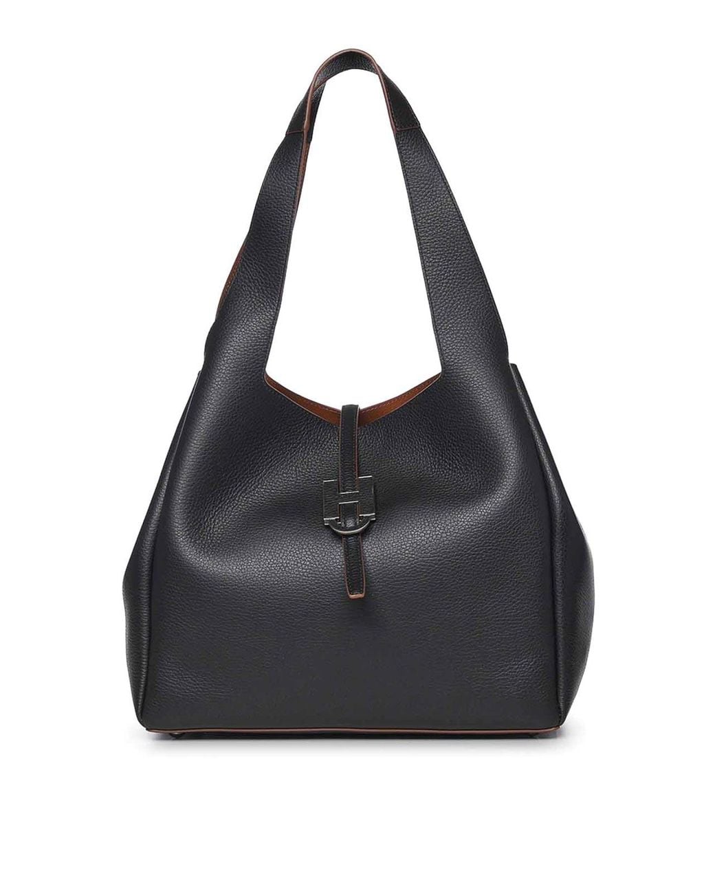 Hogan Black Trend Leather Shopping Bag