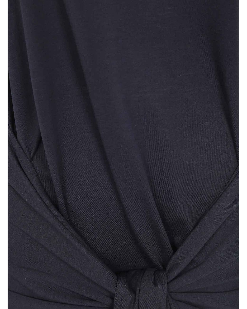 Totême  Blue Tie Waist Jersey Top