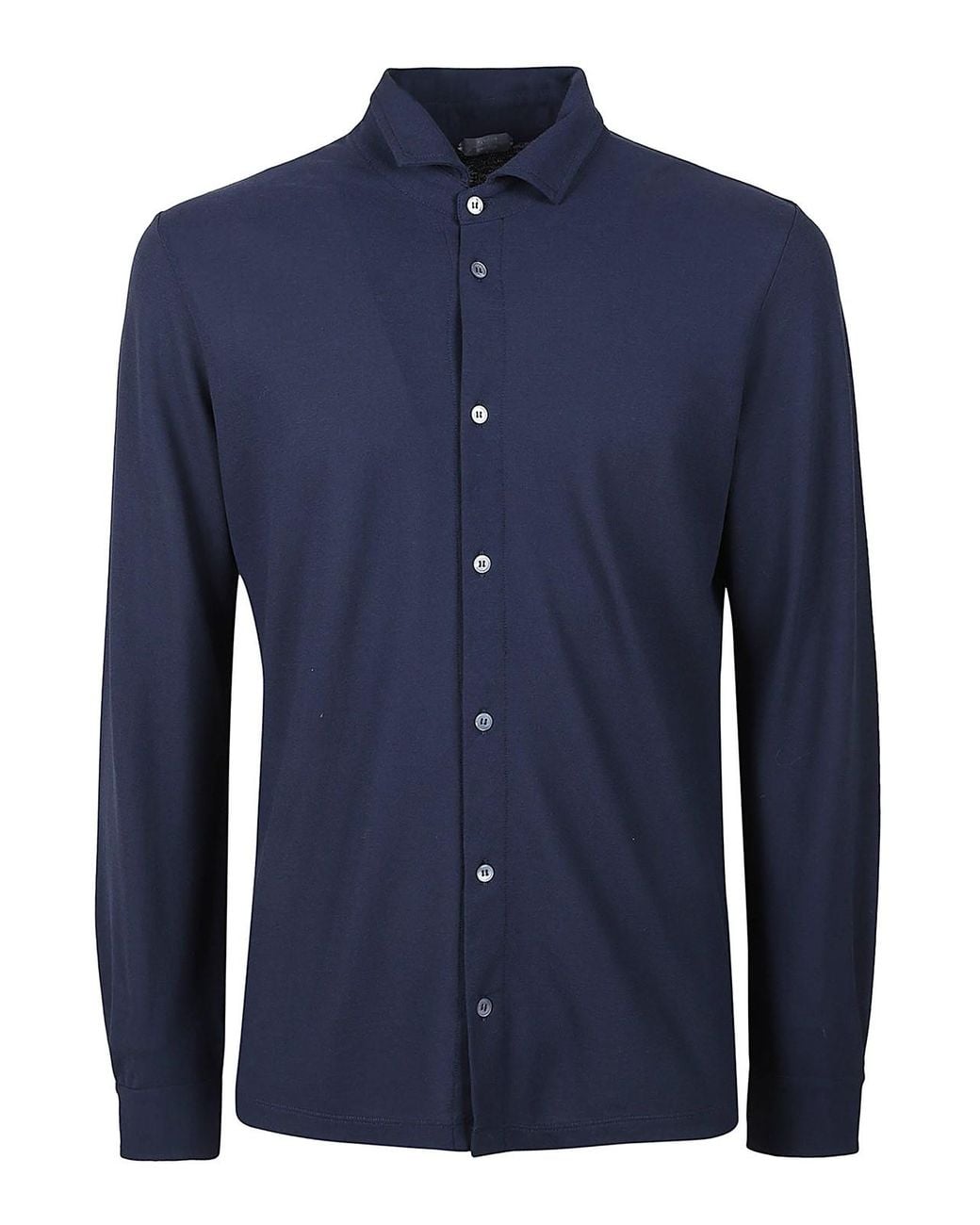 Zanone Blue Cotton Shirt for men