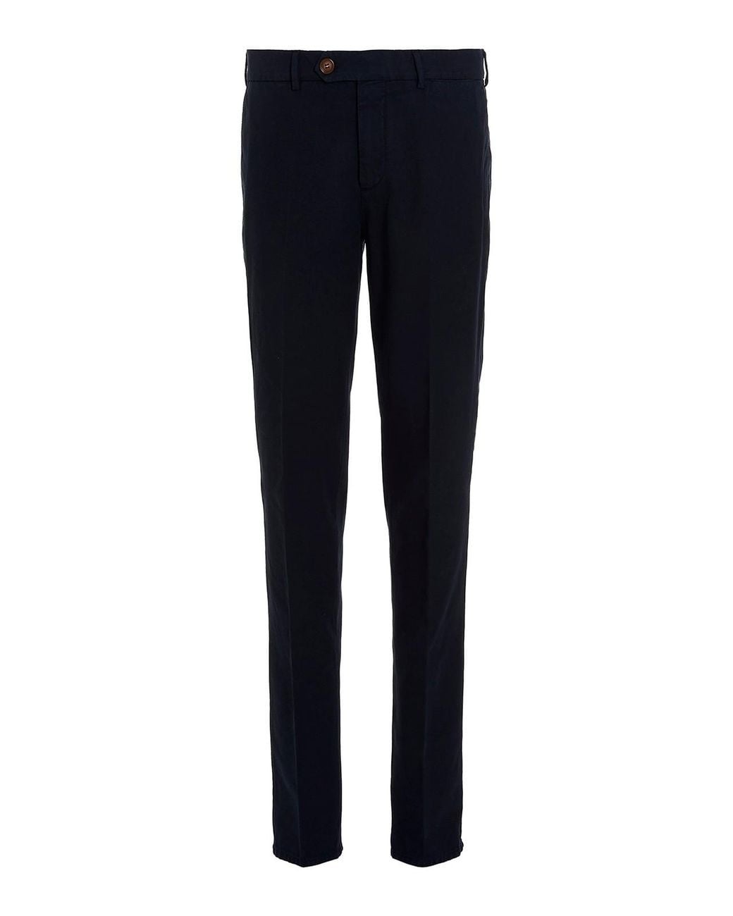 Brunello Cucinelli Blue Cotton Chino Pants for men