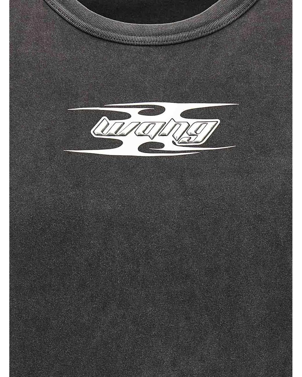 T By Alexander Wang Black Logo T-Shirt