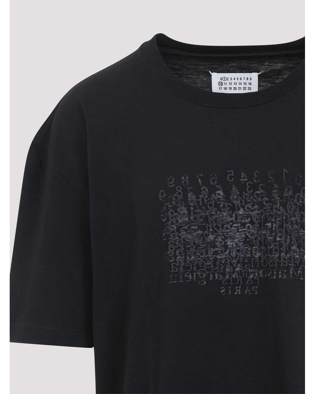 Maison Margiela Black T-Shirt for men