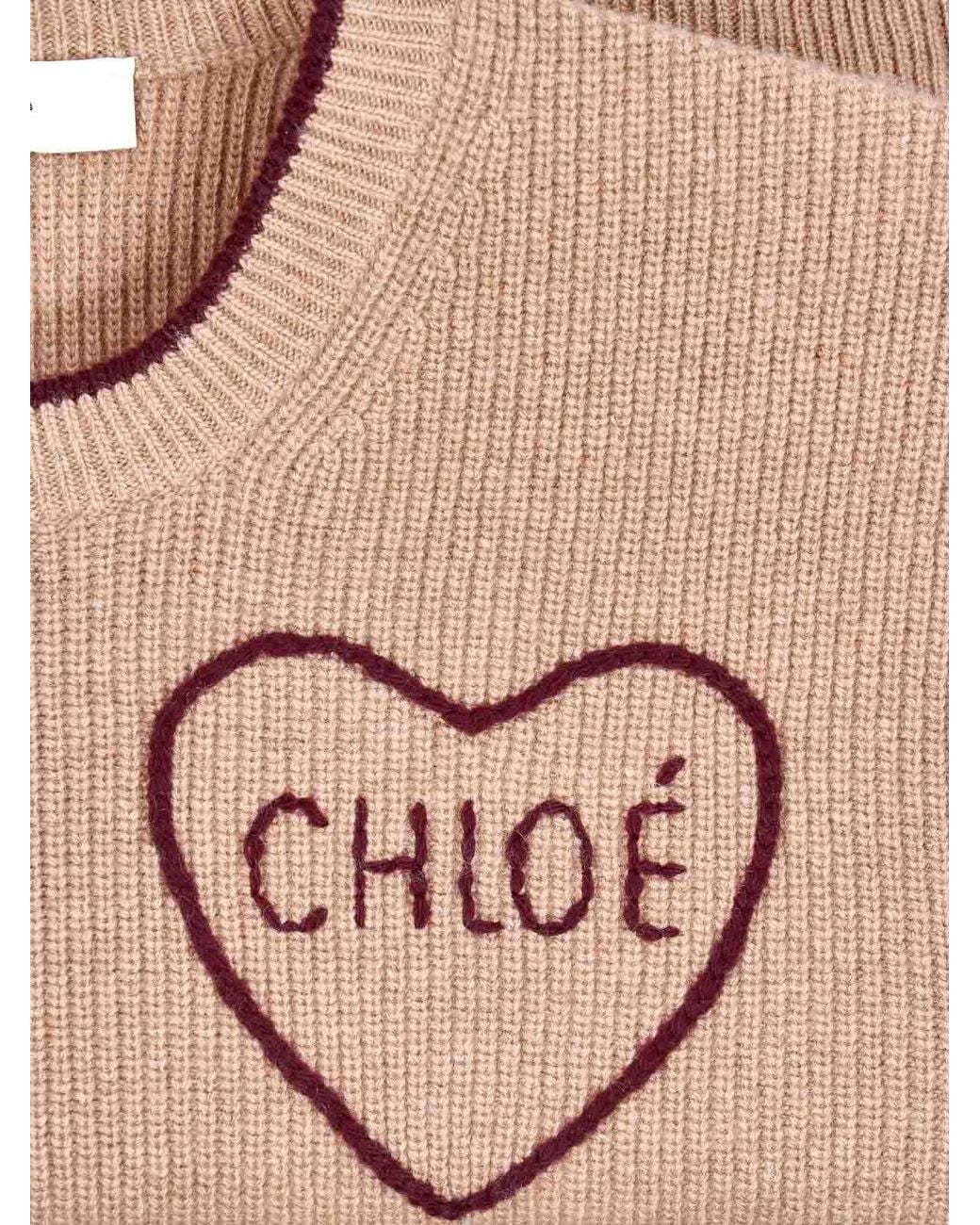 Chloé Natural Wool And Cashmere Sweater