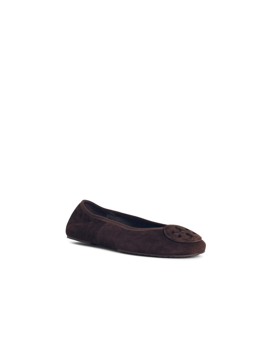 Tory Burch White Dancer The Suede Dark Cocoa