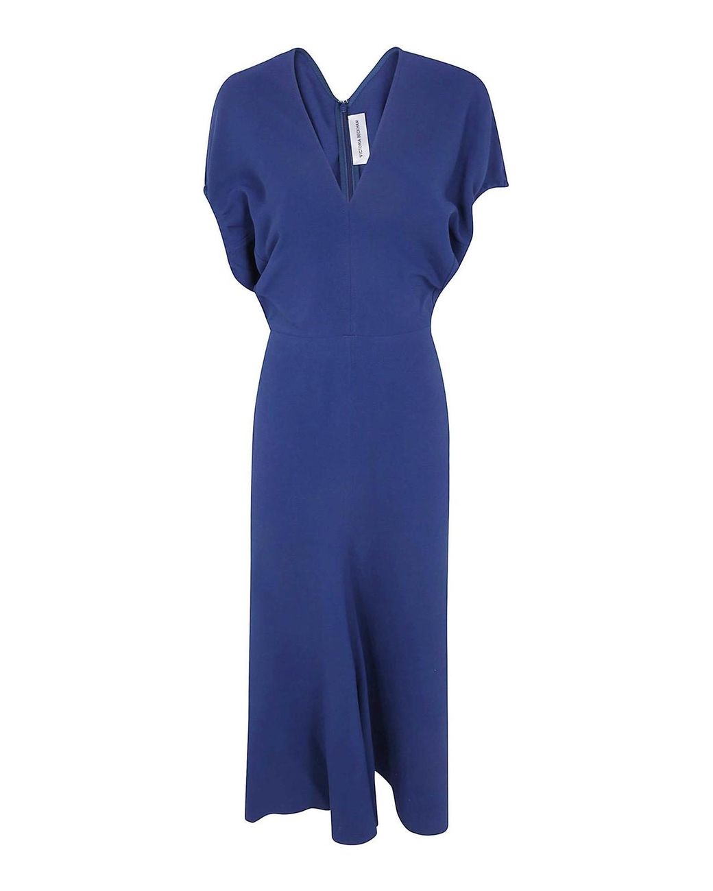 Victoria Beckham Blue Edith Midi Dress