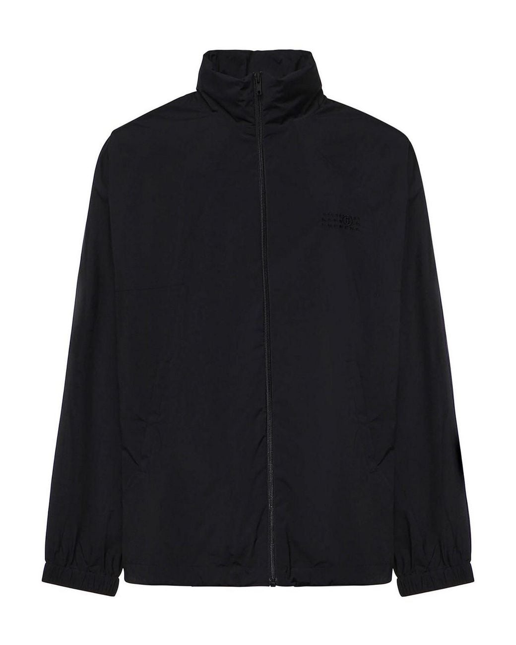 MM6 by Maison Margiela Black Nylon Zip-Up Jacket for men