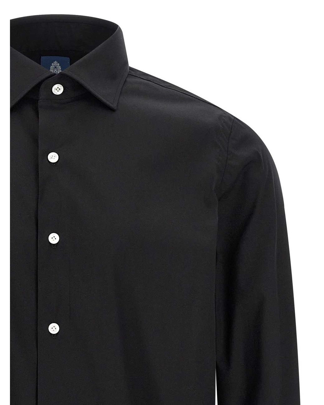 Finamore 1925 Black Napoli Shirt for men