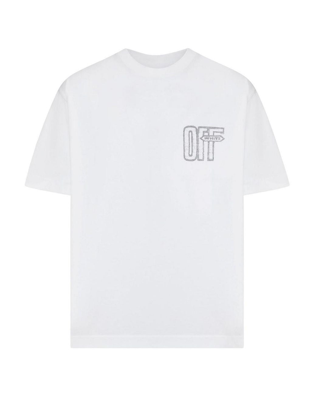 Off-White c/o Virgil Abloh White T-Shirt With Logo And Arrow Sketch Print for men