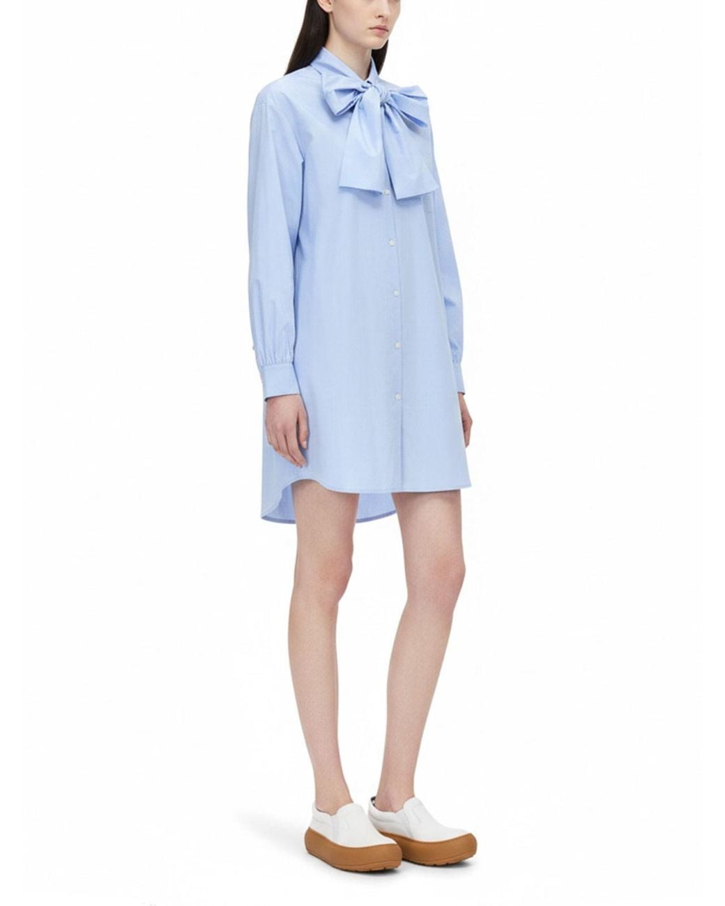 Moschino Blue Gown With Ribbon